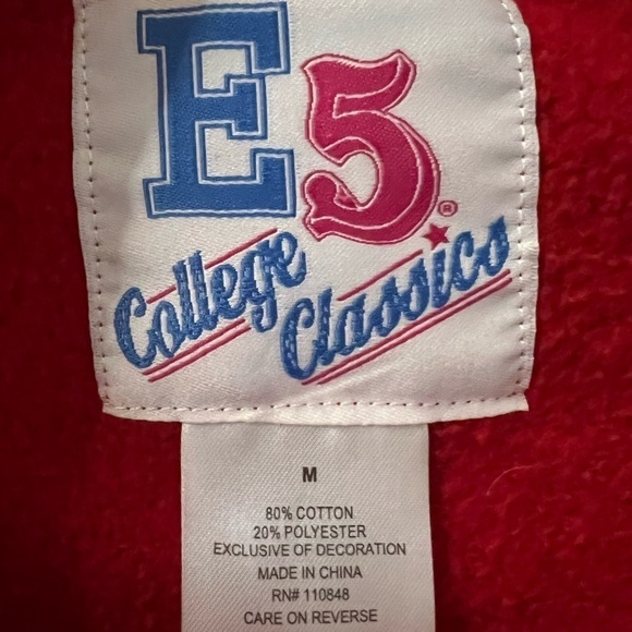 E5 CLASSICS WOMENS OU ZIPPERED HOODIE WITH BLING SIZE MEDIUM - Picture 10 of 12